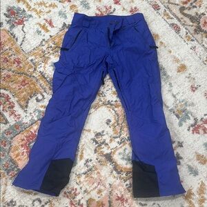 Slalom Blue Snow Pants with Black Details